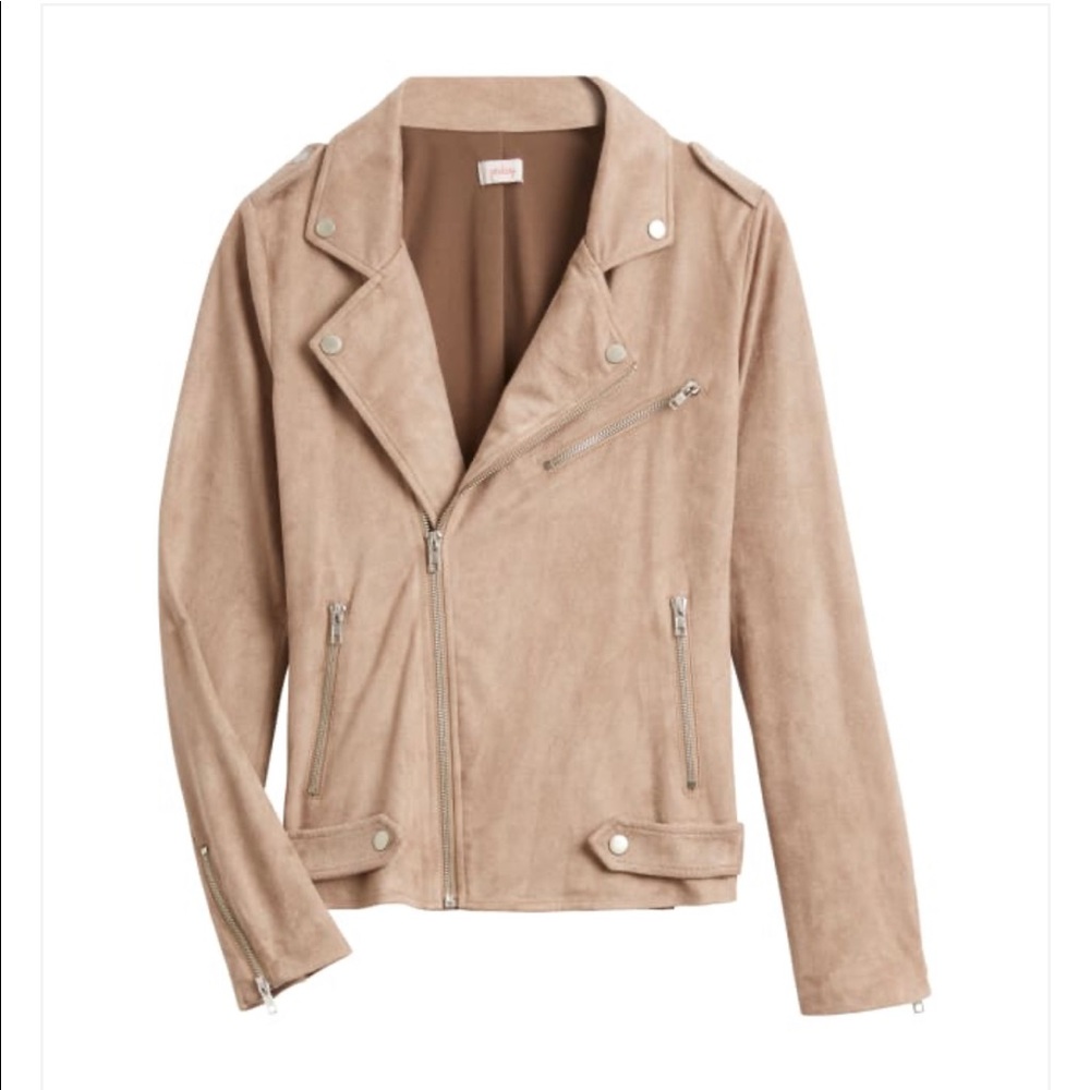 Moto Jacket, NWOT, L, Vegan suede, PLUS SIZE